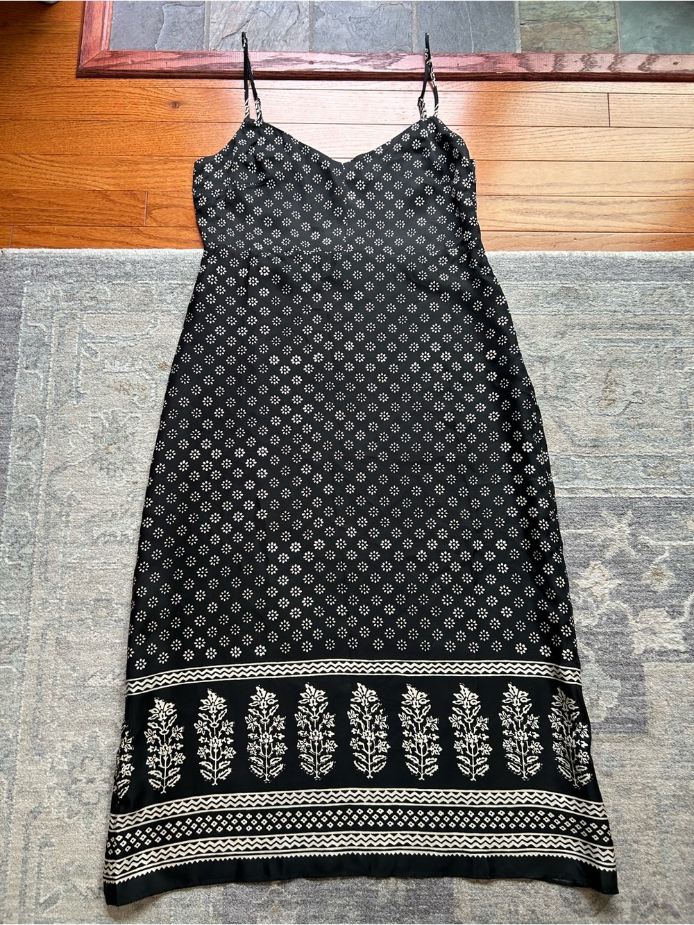 NWT J.Crew Collection Natasha Slip Dress In Block Print
